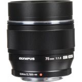 OM SYSTEM - M.Zuiko Digital ED 75mm F1.8 - Lens - Zwart - Geschikt voor MFT-camera's
