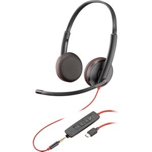 Poly BW C3225 STEREO USB-C HS (Bedraad, USB-C), Kantoorheadset, Zwart
