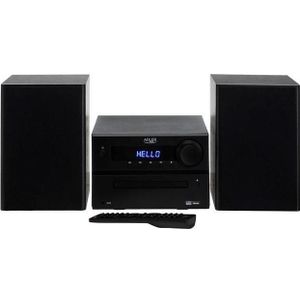 Adler - AD 1917 - Hi-Fi Toren - Zwart - Bluetooth - CD - USB - FM Radio - 2x 25 W