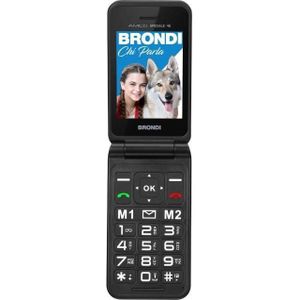 Brondi Special Friend 4g 1,77-2,8" afstandsbediening (2.80", 4G), Sleutel mobiele telefoon, Zwart