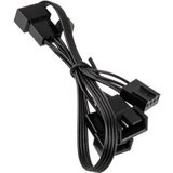 Kolink - 1-3 PWM Ventilator Splitter Kabel - Zwart - 350 mm