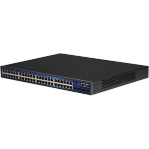 Allnet Beheerde L2 Gigabit Ethernet NetwerkSwitch (48 Havens), Netwerkschakelaar, Zwart