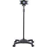 StarTech STNDTBLTMOB Multimedia Trolley & Stand Tablet Multimedia Stand., Tablethouder, Zwart