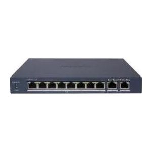 Hikvision DS-3E1510P-EI/M Switch L2 Smart Managed 8 (10 Havens), Netwerkschakelaar, Grijs