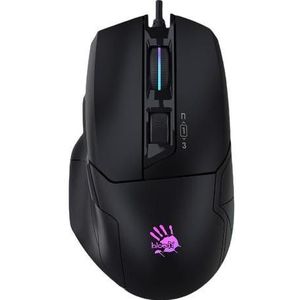A4Tech Bloody W70 Max Geactiveerd, RGB podsvícená herní myš, 12000 DPI, USB, černá (Bedraad), Muis, Zwart