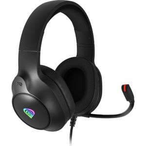 Genesis Wireless headphones Neon 213 RGB Gaming Headset with Microphone, Black (Bedraad), Gaming headset, Zwart