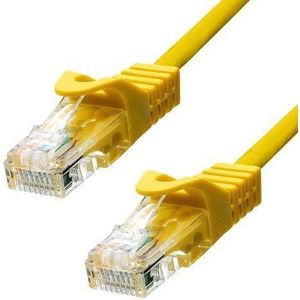 ProXtend U/UTP CAT5e PVC AWG 24 CU Geel 30CM (U/UTP, CAT5e, 0.30 m), Netwerkkabel
