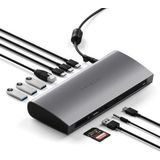 SATECHI - Thunderbolt 4 Docking Station - 12-in-1 USB-C Hub - Met 4 Downstream-poorten - 96W PD
