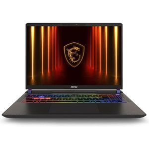 MSI Vector 16 HX AI A2XWHG-476 16" QHD+ 240Hz Core U9-275HX 16GB/1TB SSD RTX 5070Ti Win 11 (16", 1000 GB, 16 GB, DE, Intel Core Ultra 9 275HX), Notebook, Grijs