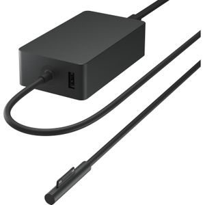 Microsoft Oppervlakte 65W voedingseenheid (65 W), Voeding voor notebooks, Zwart