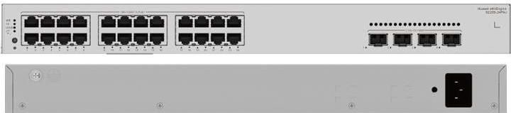 Huawei S220S-24P4J Netwerkschakelaar - Grijs - 24x10/100/1000BASE-T Poorten - 400W PoE+