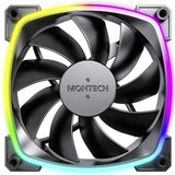 Montech AX120 PWM - Ventilatorhuis - 120 mm - 58.8 cfm - 800 - 1600 RPM - 27 dB - ARGB - 4-pin PMW - zwart