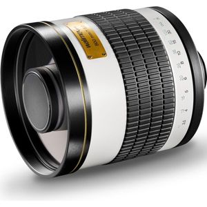 Walimex 800/8.0 DSLR spiegel Canon M (Canon EF-M, Volledig formaat, APS-C / DX), Objectief, Wit, Zwart