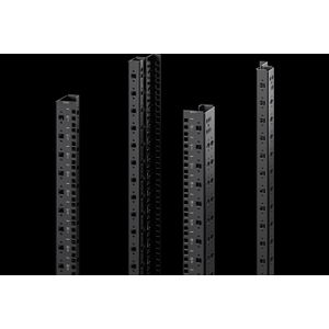 2x Rittal 5302156 19 Inch Netwerkkast Rails Zwart, Accessoires voor serverkasten, Zwart