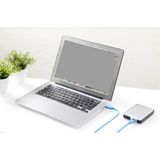 Renkforce - USB 3.2 Gen 1 - Aansluitkabel - Blauw - 1.00 m, Vergulde Steekcontacten