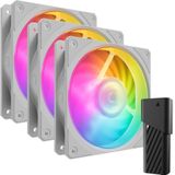 Cooler Master CooMas Mobius 120P ARGB 3-Pack Wit, CPU waterkoelers, Wit