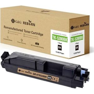 G&G, Toner, Toner vervangt Kyocera TK-5280 Compatibel Zwart 13000 pagina's Reborn remanu (BK)