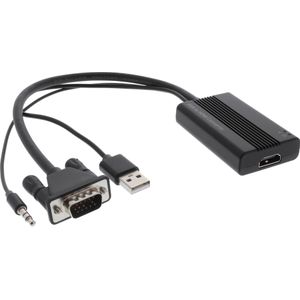 InLine Converter VGA+Audio naar HDMI, Video omzetters