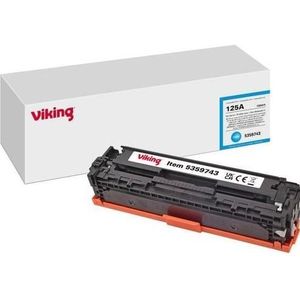 Viking - Tonercartridge - Cyaan - Compatibel met HP 125A CB541A - Standaard Capaciteit