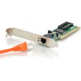 Digitus - Snelle Ethernet PCI-kaart - Zilver - PCI 32-bit - RTL8139D chipset