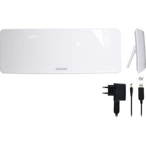 Evolveo Xany 1 LTE-televisieantenne Binnen 50 dB (Binnenantenne, DVB-T / -T2), SAT Spiegels + SAT Antennes, Wit