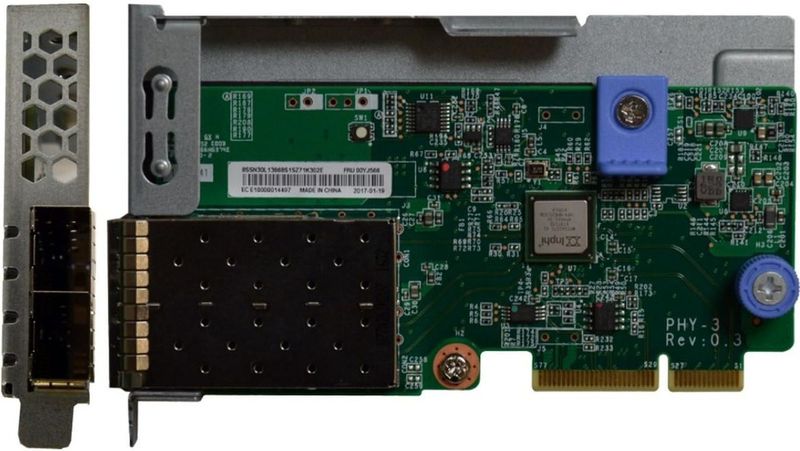 Lenovo - ThinkSystem 10Gb 2-poorts SFP+ LOM - Netwerkkaarten - Groen