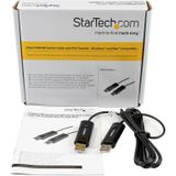 StarTech.com 2-poorts USB-toetsenbord/muis-schakelkabel met bestandsoverdracht voor pc en Mac