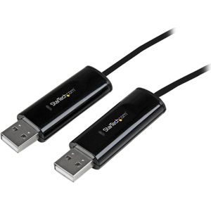 StarTech.com 2-poorts USB-toetsenbord/muis-schakelkabel met bestandsoverdracht voor pc en Mac