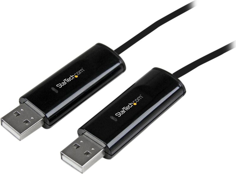 StarTech.com 2-poorts USB-toetsenbord/muis-schakelkabel met bestandsoverdracht voor pc en Mac