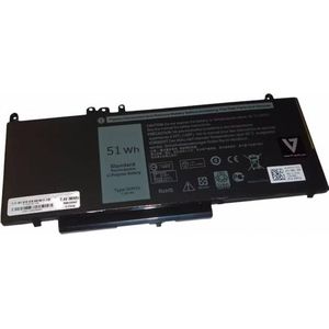 V7 Laptop batterij (komt overeen met: Dell 451-BBLN, Dell G5M10) (4 Cellen, 6460 mAh), Notebook batterij, Zwart