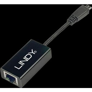 Lindy Ethernet omvormer (USB), Netwerkadapter, Zwart