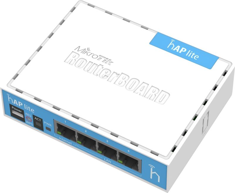 MikroTik - RB941-2e - Router - Wit - 650 MHz CPU, 32 MB RAM, Dual-Chain 2.4 GHz Wi-Fi