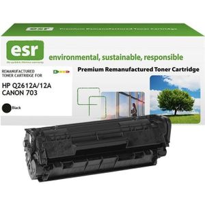 ESR, Toner, Tonercartridge compatibel met Q2612A gereviseerd (BK)