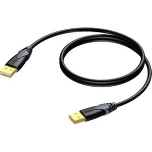 Procab ""Kabelis"" USB Procab USB-A - USB-A 3 m Juodas (CLD600/3) (3 m, USB 2.0), USB-kabel