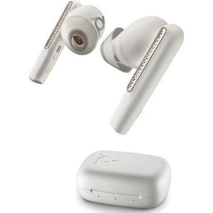 Poly Voyager Free 60 UC (Draadloze, USB-C), Kantoorheadset, Wit