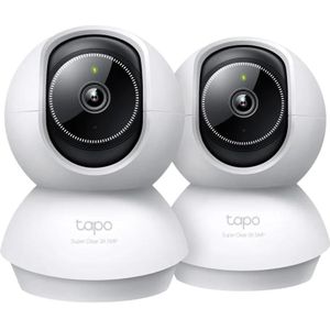TP-Link Tapo C230 Duo Pack (2880 x 1620 Pixels), Netwerkcamera, Wit