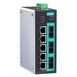 Moxa EDS-408A-3S-SC-T - Beheerde Ethernet-switch op instapniveau met 5 10100BaseT(X)-poorten, 3, Netwerkschakelaar