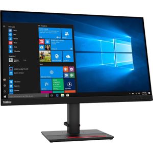 Lenovo ThinkVision T27q-20 (2560 x 1440 pixels, 27"), Monitor, Zwart