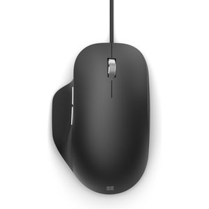 Microsoft Ergonomische muis (Bedraad), Muis, Zwart