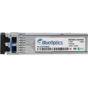 BlueOptics Compatible Overture 3000-042 BO05C13610D SFP Transceiver, LC Duplex, 1000BASE-LX, Singlemode Fibre, Zendontvangers, Zilver