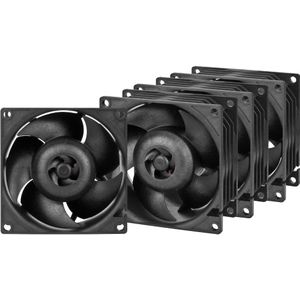 Arctic S8038-7K (4 Pack) (80 mm, 4 x), PC ventilator, Zwart