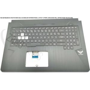 ASUS FX705DT-1B Keyboard (US-ENGLISH INTERNATIONAL) Module/AS (BLACK/RGB/PEGA), Onderdelen voor notebooks, Zwart
