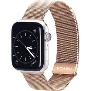 Nevox Milanaise armband f. Apple Watch 38mm gd (Roestvrij staal), Horlogebandjes, Goud