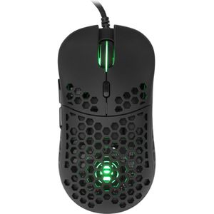 White Shark - Naginata - Gaming-muis - Zwart - 60 g - Pixart PMW3389 sensor - Bedraad
