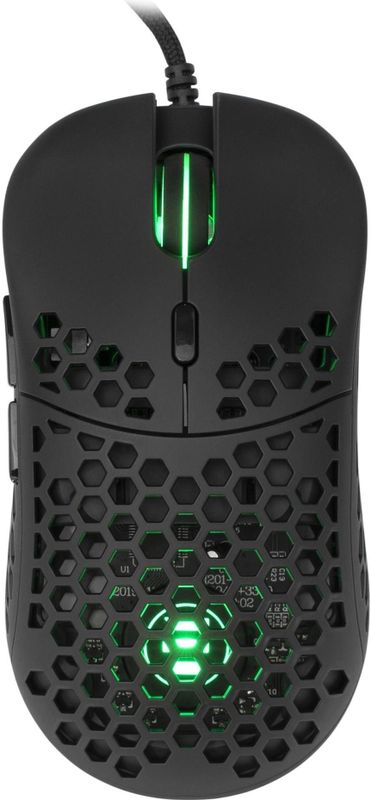 White Shark - Naginata - Gaming-muis - Zwart - 60 g - Pixart PMW3389 sensor - Bedraad