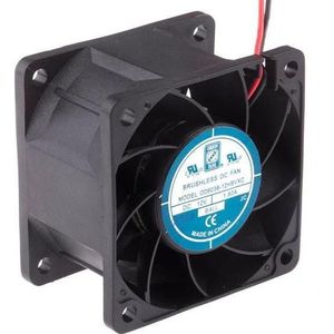 RS PRO DC axiale ventilator 60mm 104m³/h 12Vdc (60 mm), PC ventilator