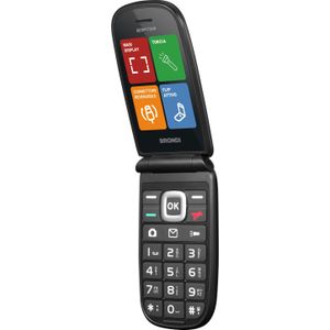 Brondi Raptor 2.8' Dual Sim Sneltoetsen (2.80", 1.30 Mpx, 2G), Sleutel mobiele telefoon, Zwart