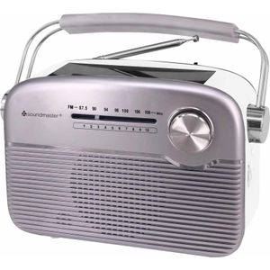 Soundmaster FM-radio TR480SI, met zonnepaneel, zilver (VHF), Radio, Zilver