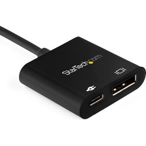 StarTech USB Type C naar (USB Type-C, DP, 4.30 cm), Data + Video Adapter, Zwart