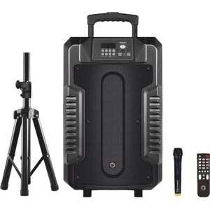 Manta Głośnik Power Audio LETO SPK1203B100 (8 h, Elektrische stroom), Bluetooth luidspreker, Zwart